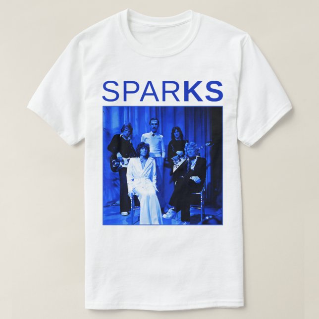 Music Vintage Retro Sparks-Blue Christmas   T-Shirt (Design vorne)