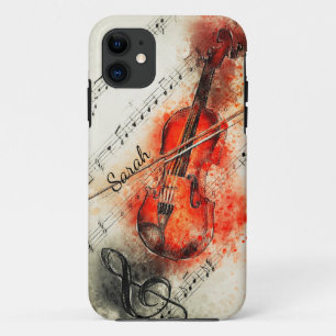 Music Violin Musician Musical Individuelle Name Case-Mate iPhone Hülle