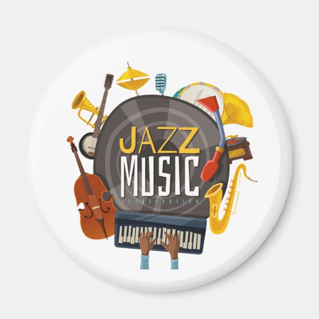 musica-jazz magnet (Vorne)