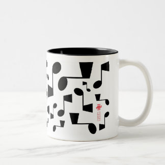 Musical 09 zweifarbige tasse