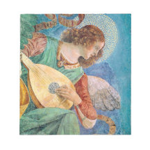 Musical angel playing guitar