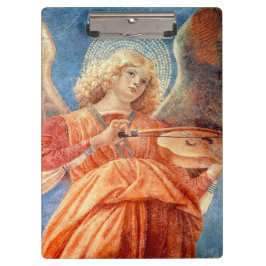 Musical angel playing the violin fresco klemmbrett