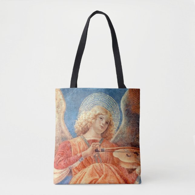 Musical angel playing the violin fresco tasche (Vorderseite)