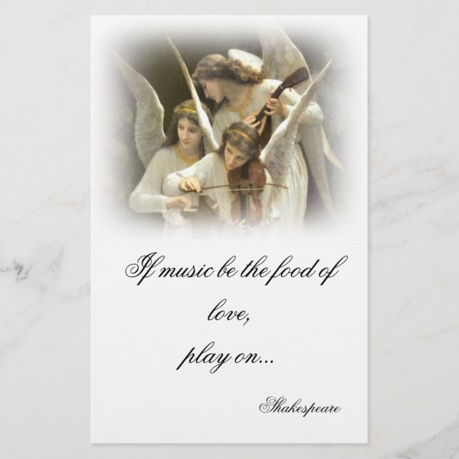 Musical Angels Stationery Briefpapier (Vorderseite)