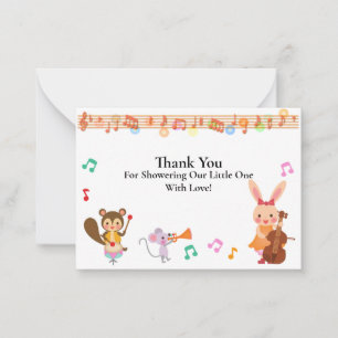 Musical Animal Merci Cartes