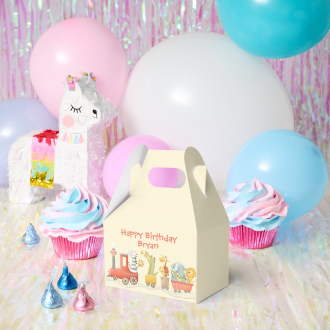 Musical Animal Train Birthday Geschenkschachtel (Party)