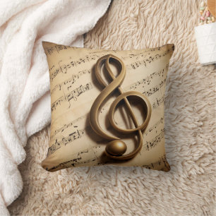 Musical Clef Note Kissen