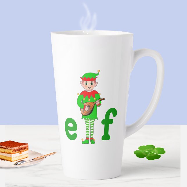 Musical Elf Latte Tasse (Von Creator hochgeladen)