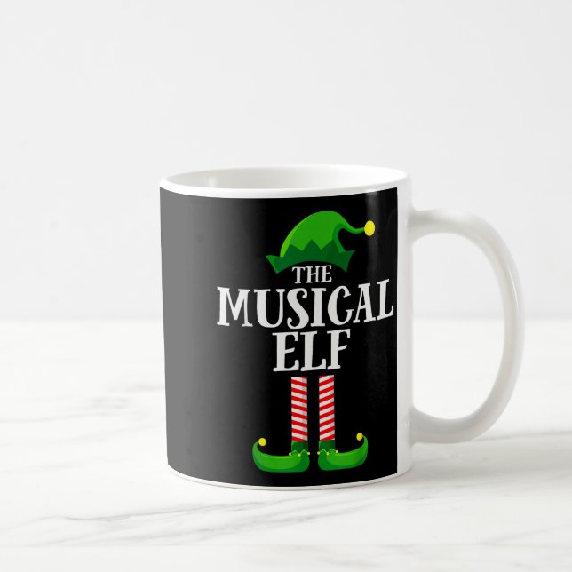 Musical Elf Matching Family Group Christmas Party  Kaffeetasse (Rechts)