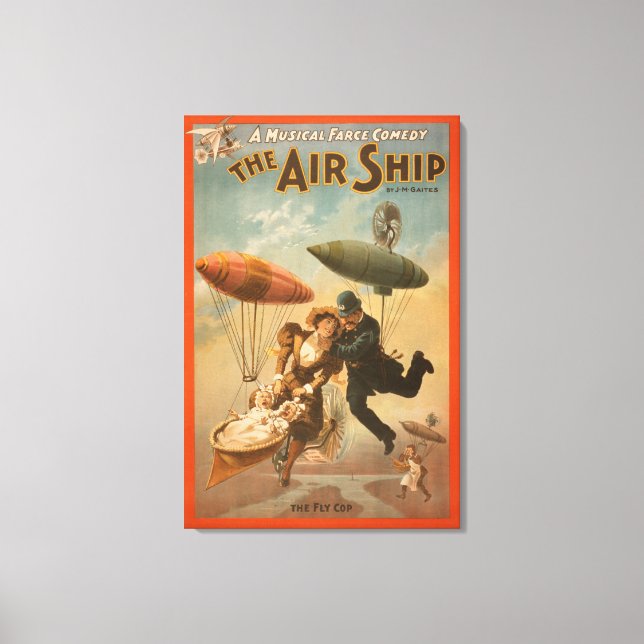 Musical Farce Comedy, das Air Ship Theater 2 Leinwanddruck (Vorderseite)