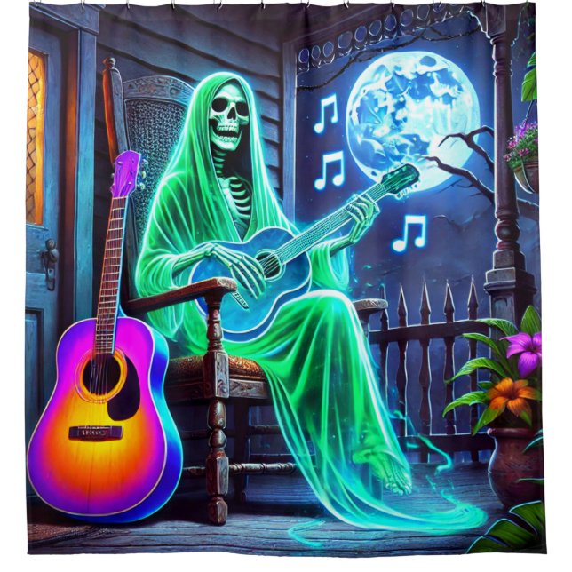 Musical Ghost Duschvorhang (Vorderseite)