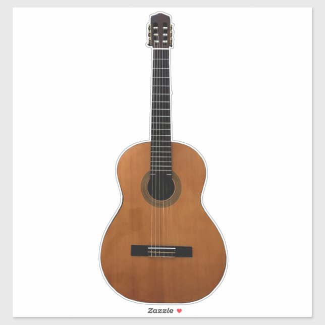 Musical Gitarre Sticker (Blatt)