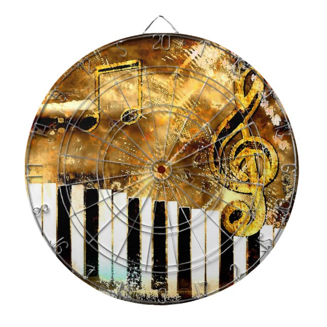 Musical Grunge Dart Board Dartscheibe (vorne)