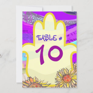 Musical Hemsa Bar Bat Mitzvah Tischnummer