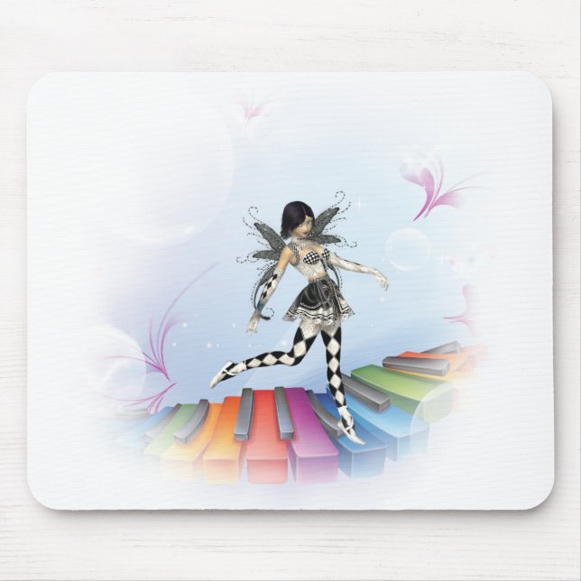 Musical Keyboard Fee Vignette Mousepad (Vorne)