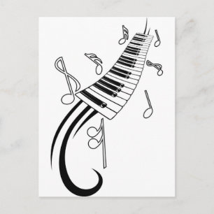 Musical Keys Postkarte