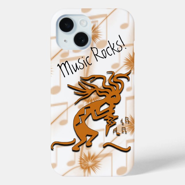 Musical Merrymaker Kokopelli mit musikalischen Bem Case-Mate iPhone Hülle (Rückseite)