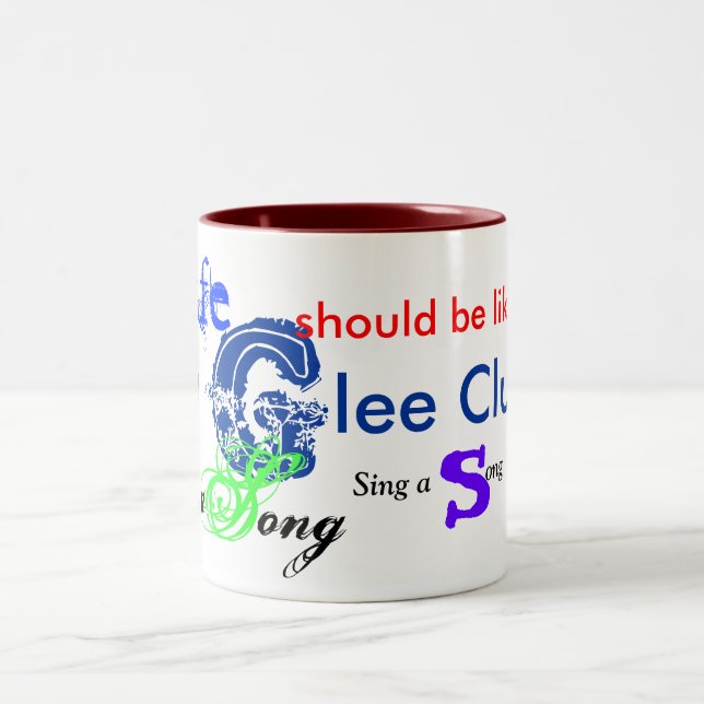 musical_note_, Freude, Leben, singen, Lied Zweifarbige Tasse (Mittel)