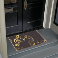 Musical Note Luxury Gray Gold