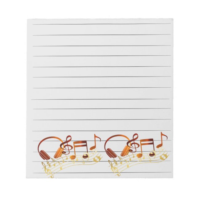 Musical Notepad Notizblock (Vorderseite)