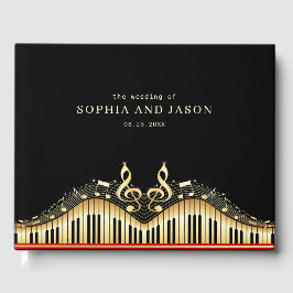 Musical Notes and Clef Gästebuch