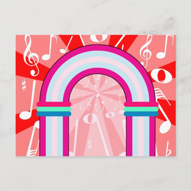 Musical Notes Archway Postkarte (Vorderseite)