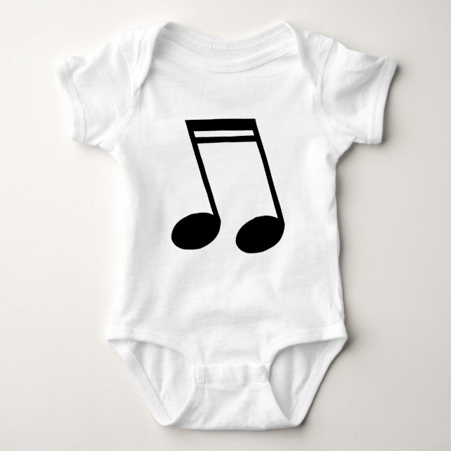 Musical Notes Beamed Semiquavers Baby T-shirt (Vorderseite)