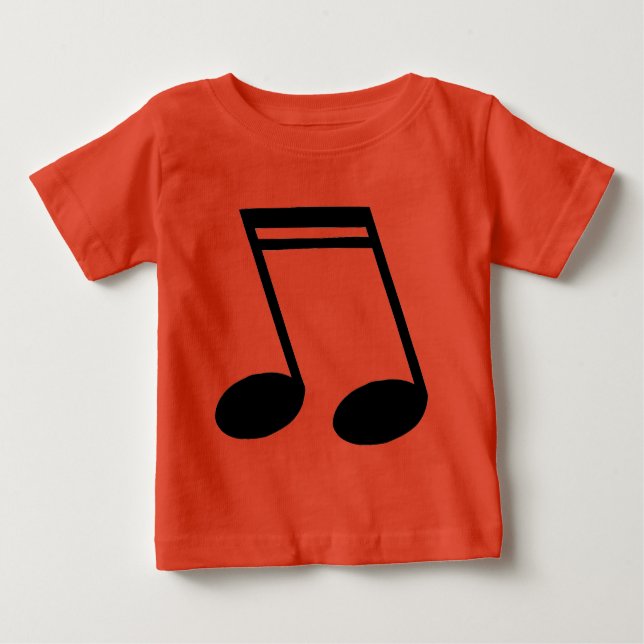 Musical Notes Beamed Semiquavers Baby T-shirt (Vorderseite)