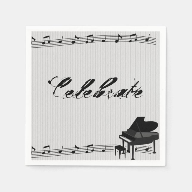 Musical Notes Napkins Serviette (Vorderseite)