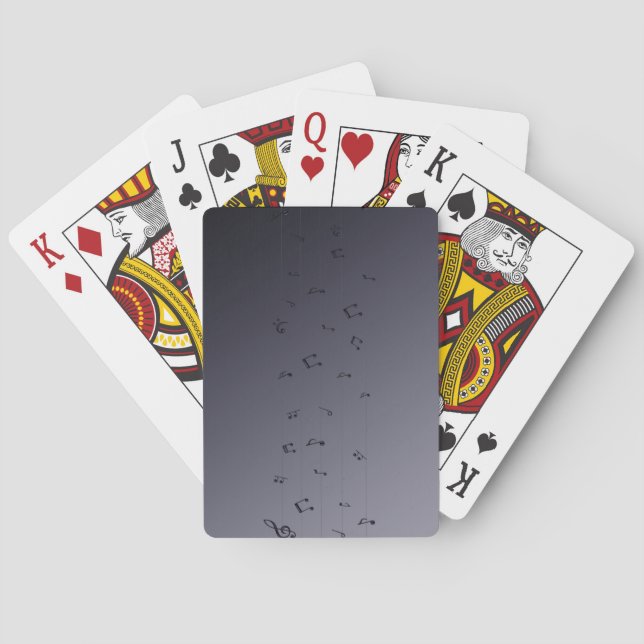 Musical Notes Playing Cards Spielkarten (Rückseite)