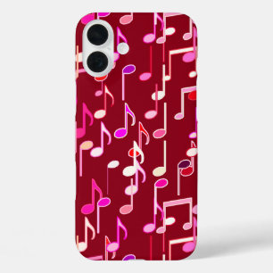 Musical Notes print - burgundy, multi title_seo2