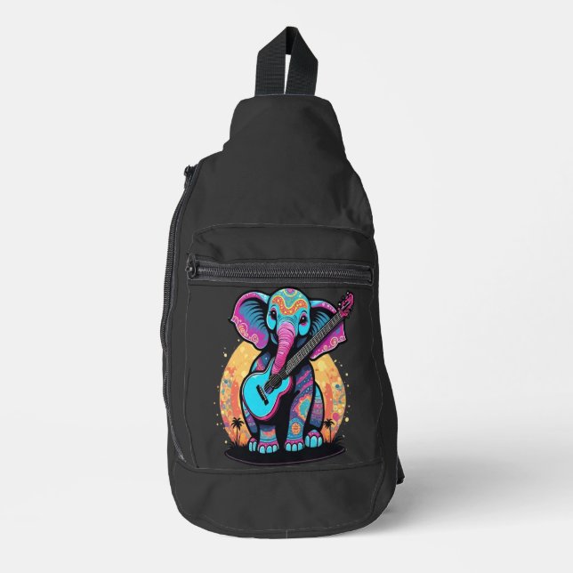 Musical Pachyderm Crossbody Bag (Vorderseite)