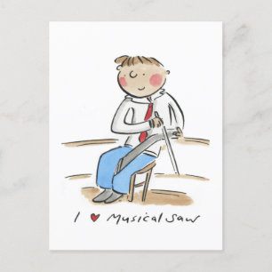 Musical Saw Postkarte