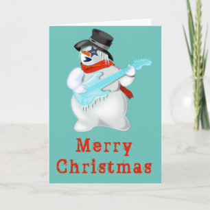 Musical Snowman Weihnachtskarte Karte