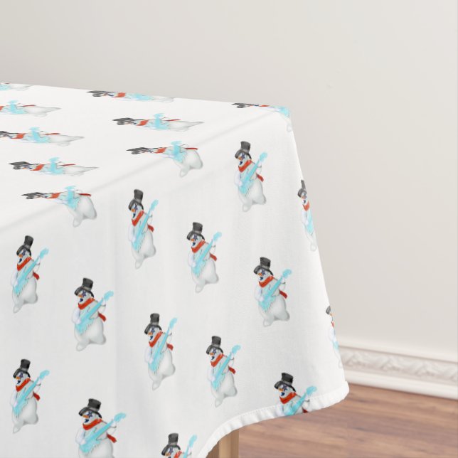 Musical Snowmans Tablecloth Tischdecke (Beispiel)