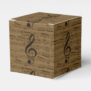 Musical Treble Clef Sheet Music Classic Geschenkschachtel