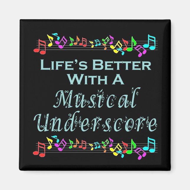 Musical Underscore Magnet (Vorne)