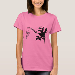 Musical Vintag Singing Black Bird T-Shirt