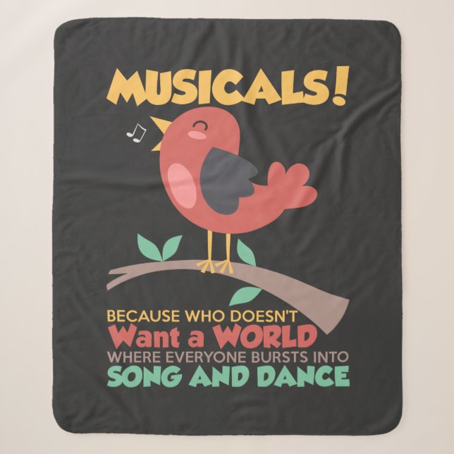 Musicals, weil wer nicht Song und Tanz Will Sherpadecke (Vorderseite)