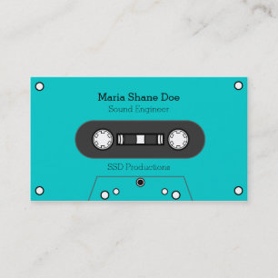 Musician 80's Tape Mix Visitenkarte