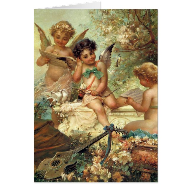 Musician Angels von Hans Zatzka, Viktorianische Ku (Vorne)