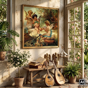 Musician Angels von Hans Zatzka, Viktorianische Ku Poster