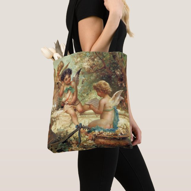 Musician Angels von Hans Zatzka, Viktorianische Ku Tasche (Von Nahem)