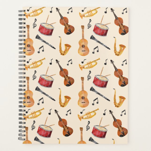 Musician Gift Music Teacher Organizer Musik Thema Planer (Vorderseite)