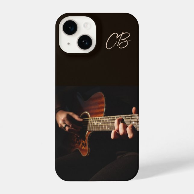 Musician Gitarre Player Musical Musik Brauch iPhone 14 Hülle (Rückseite)