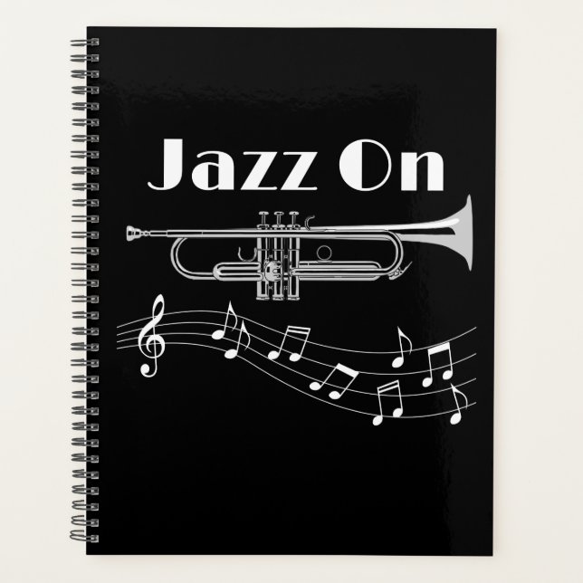 Musician Jazz auf Trompet-Player Planer (Vorderseite)