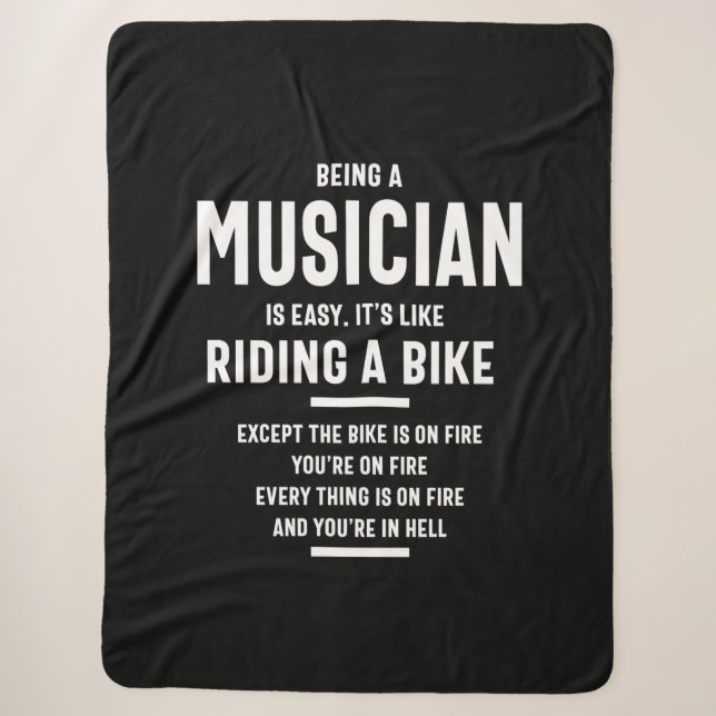 Musician Job Titel Geschenk Sherpadecke (Vorderseite)