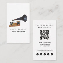 Musician Music Producer Gramophone QR Code