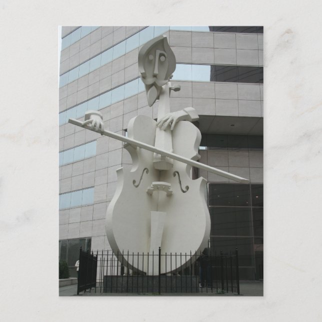 Musician Sculpture Postkarte (Vorderseite)