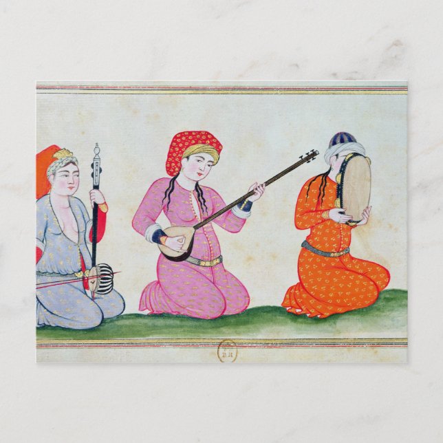 Musicians 'Costumes de la Cour et de la la Postkarte (Vorderseite)